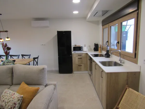 Interior reformado de Casa La Alcoholera